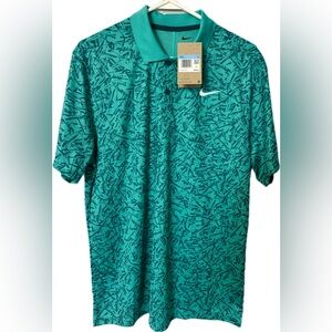 ⛳️ NWT Nike Men’s Dri-Fit Golf Polo - Size M - Turquoise & Blue 🏌️‍♂️